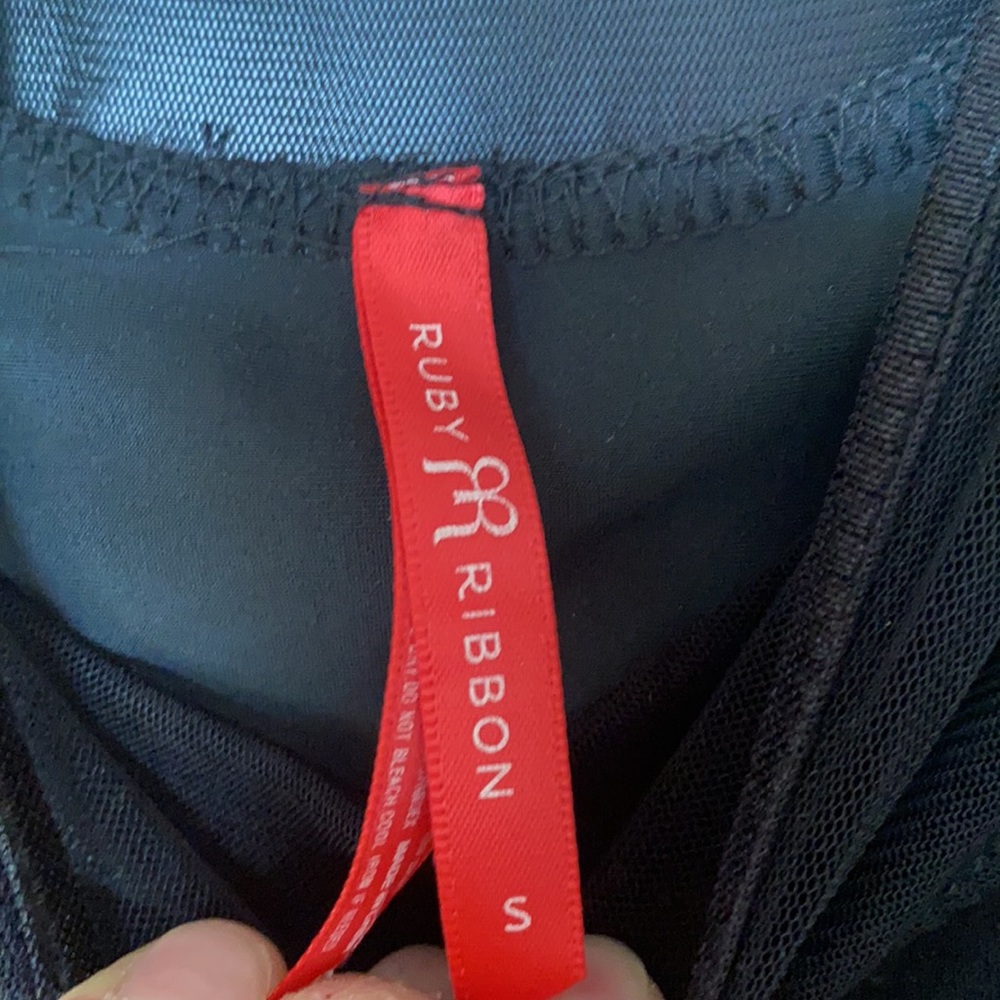 Ruby Ribbon Built In Shaper Cami Bra Top With See… - image 3